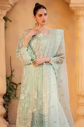 Serene Mint – Pastel Green Embroidered Formal Ensemble
